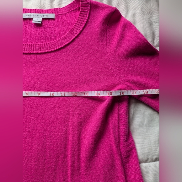 Pure Cashmere Diane vonFurstenberg Pink Sweater - Picture 12 of 12